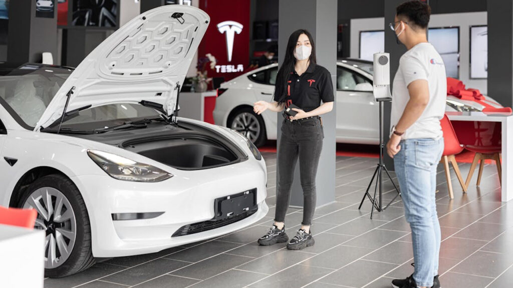 Tesla car dealership
