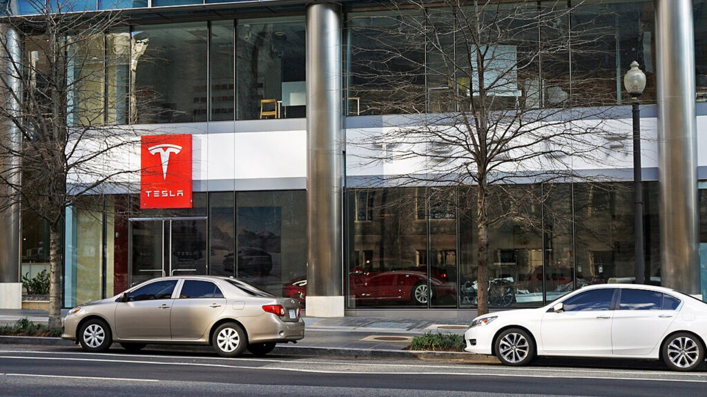 Tesla company showroom