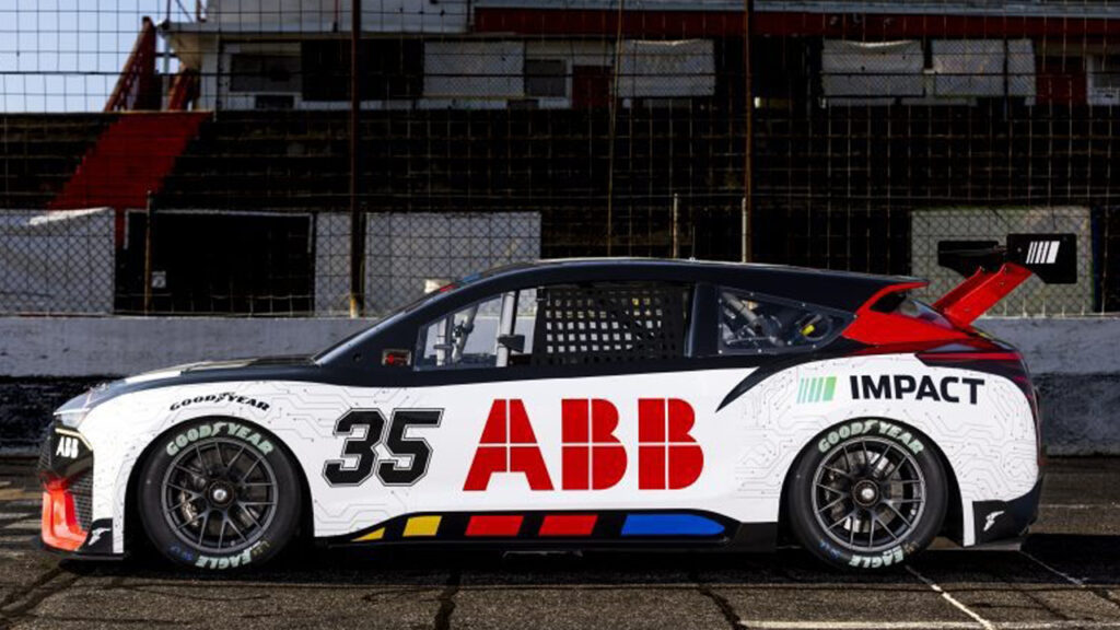 ABB NASCAR EV Prototype side view