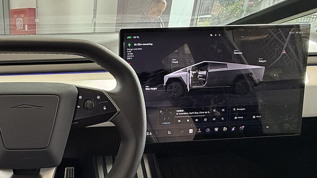 Cybertruck touchscreen