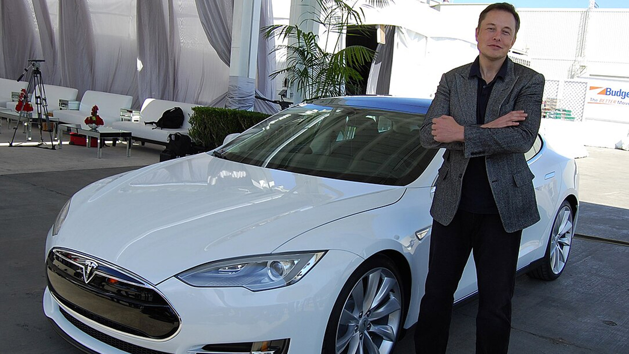 Elon Musk Tesla Car