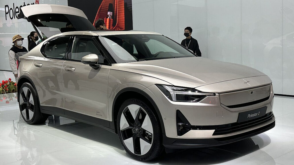 Polestar 2 in showroom