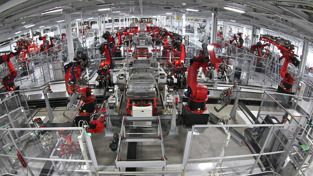 Tesla Assembly line