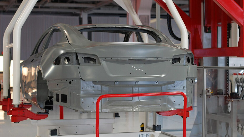 Tesla factory in California