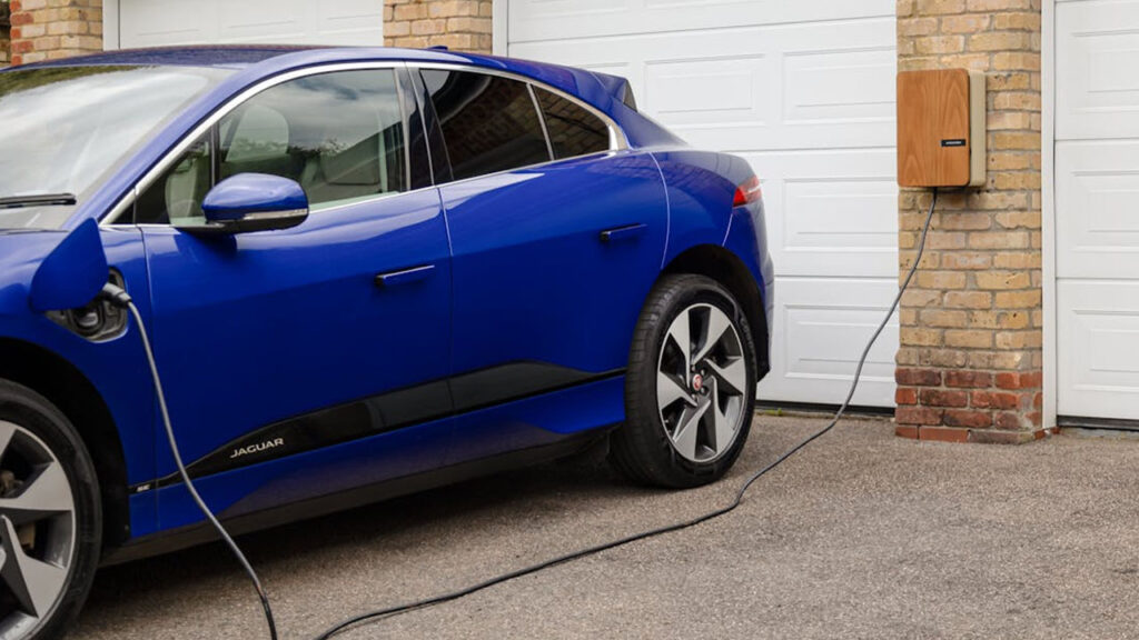 charging electric car at home