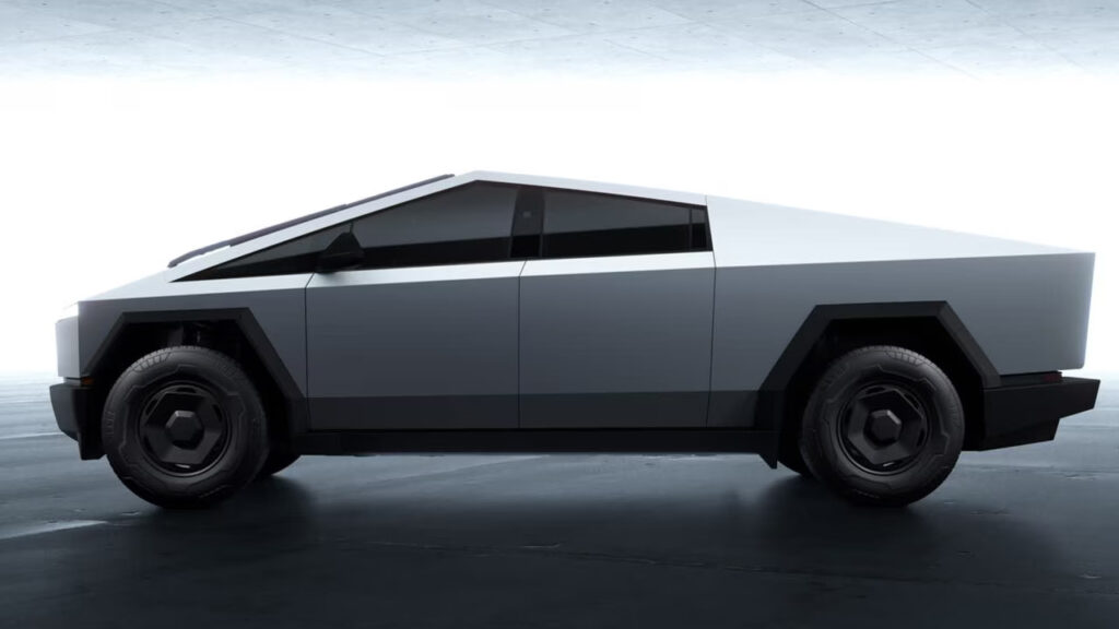 cybertruck Long Range RWD side view