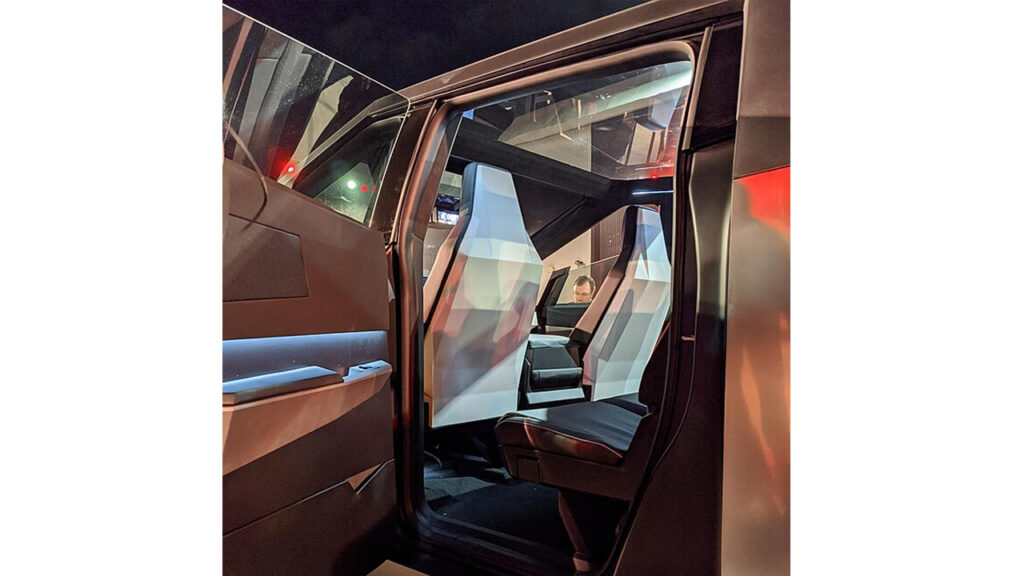 cybertruck backseat