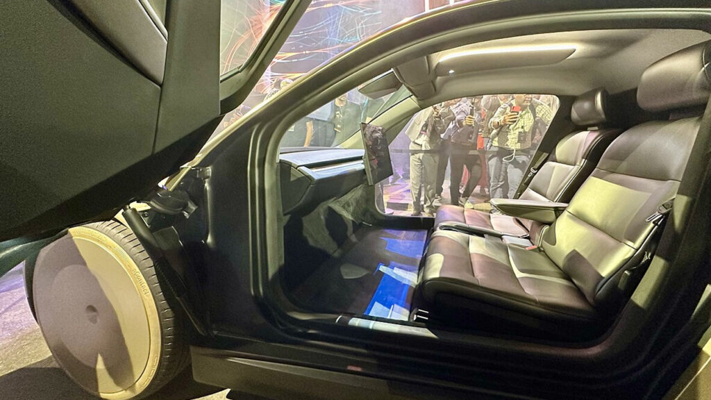 tesla cybercab interior