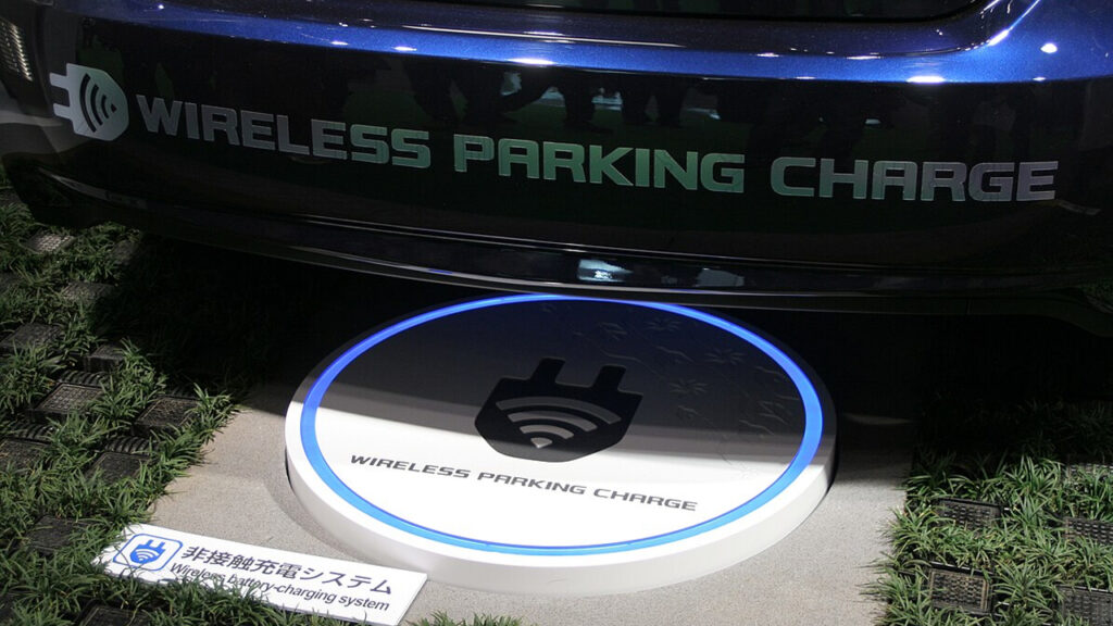 wireless parking charge ev